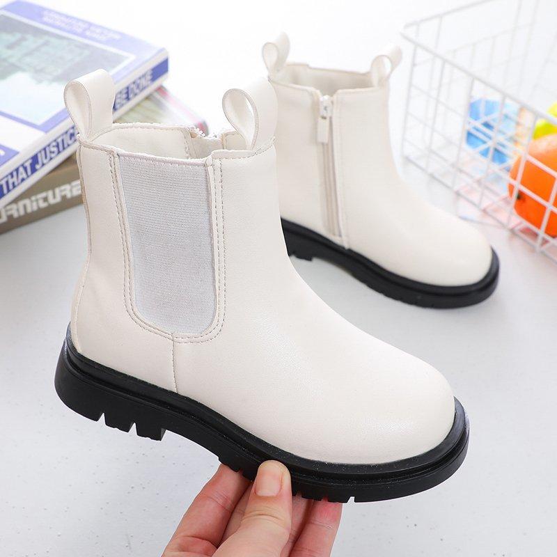 Kids Boots Girls Chelsea Boots Fashion Classic Children Boots Street Popular Ins Hot Autumn Winter 2024 Brand New Rubber Sole