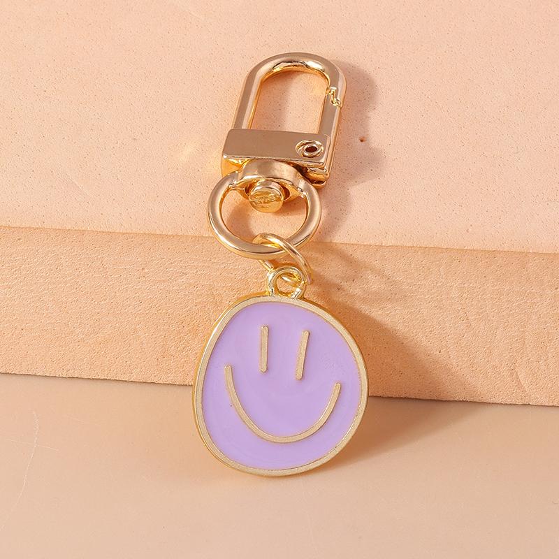Lovely Smile Face Keychain Emoticon Keyring Pendants for Men Women Key Holder Handbag Decor Pendant DIY Jewelry Gifts