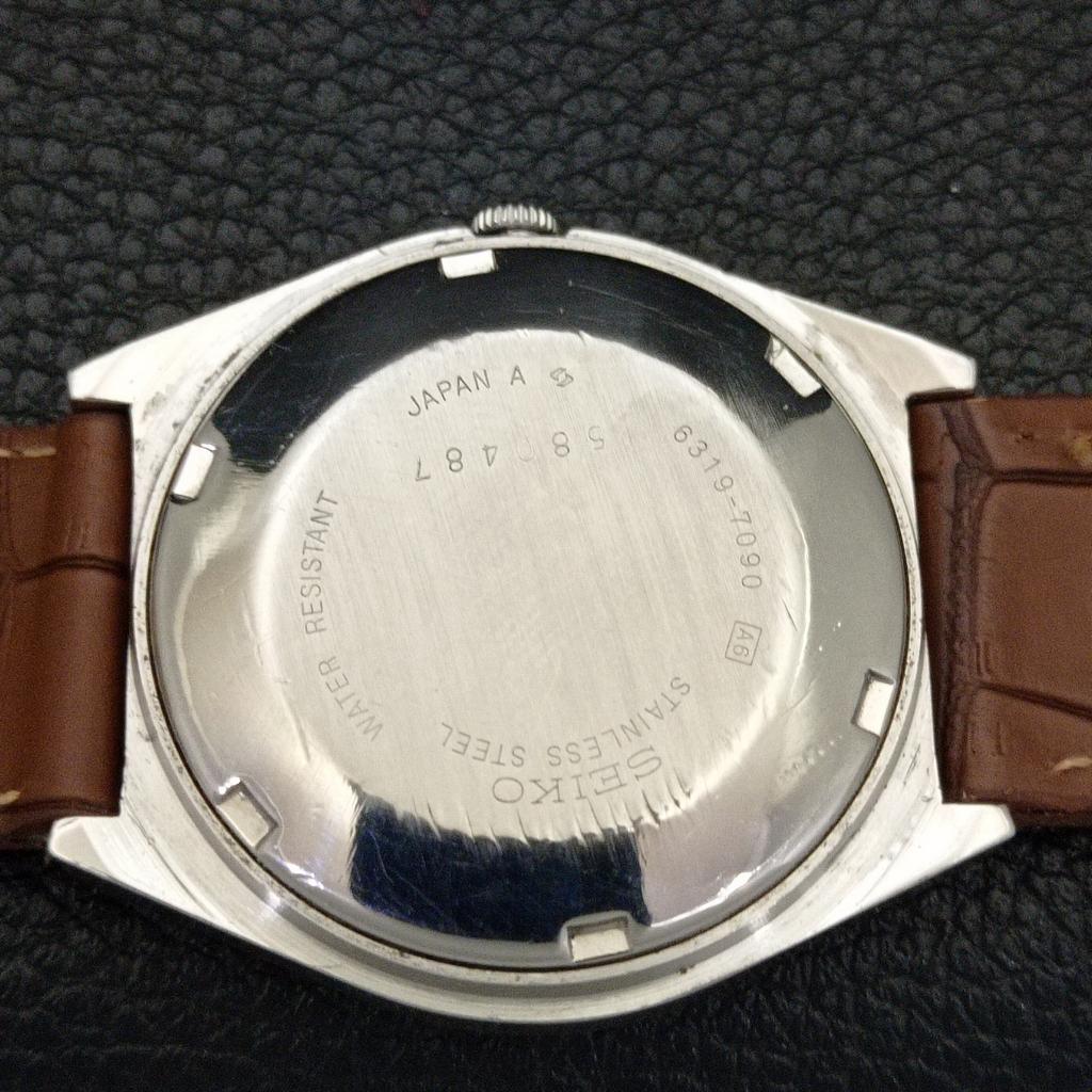 АВТОМАТИЧЕСКИЕ ВИНТАЖНЫЕ ЧАСЫ SEIKO 5 ЯПОНИЯ 6309A МУЖСКИЕ АРАБСКИЕ ЦИФРЫ КРАСНЫЙ ЦВЕТ ЦИФЕРБЛАТА a701280-5 R206a-a701280