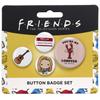 FRIENDS TV Show Set of 4 Phoebe Button Badges Multi