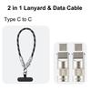 Trending New 30cm USB-C Fast Charging Braided Portable Lanyard Wrist Strap Data Cable for Mobile Phone iPhone 17 & for