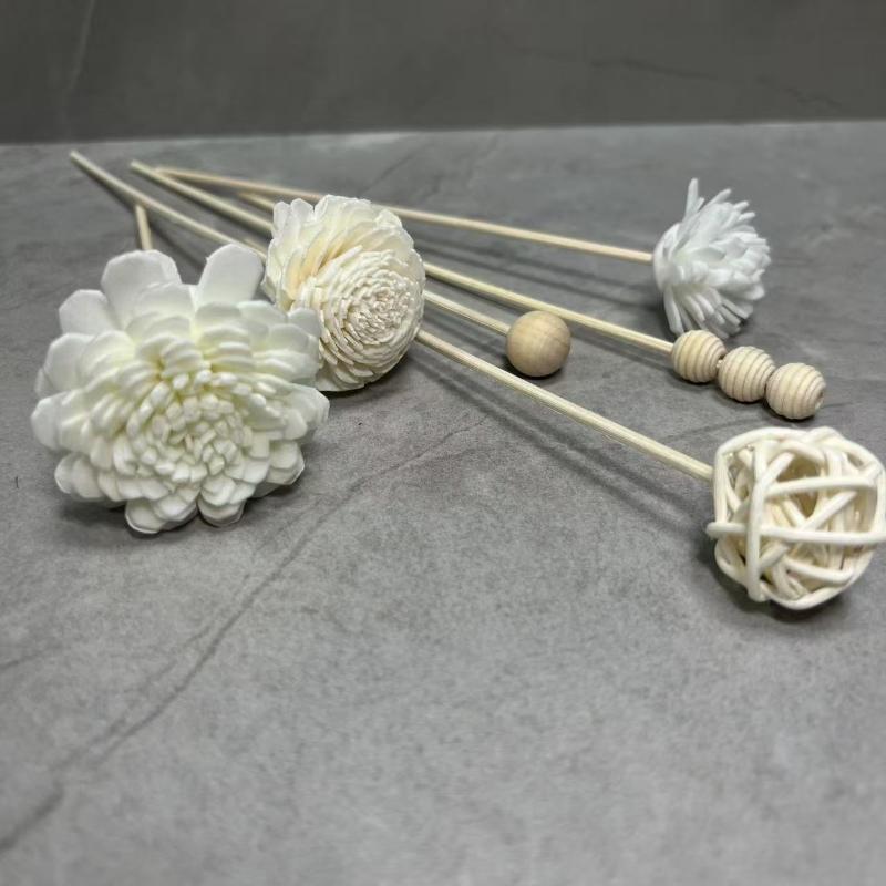 VP 9PCS new Artificial Flower Rattan Reed Fragrance Aroma Diffuser Refill Stick DIY Floral