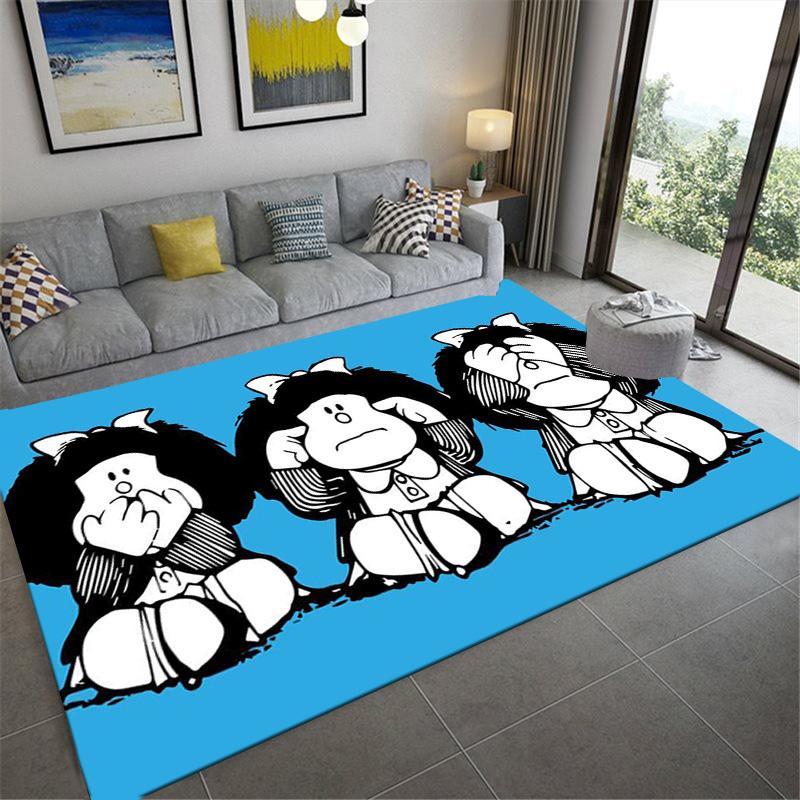 Mafalda Carpet Rug for Living Room Bedroom Home Sofa Decoration,Kids play Non-slip Floor Mat