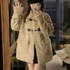 Coat for Women Fleece Thickened Plush Autumn Winter Windbreaker Oversize Casual Jacket