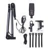 USB Condenser Microphone Adjustable Desktop Microphone Stand RGB Mic Stand Kit for Home Live