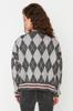 Women's Elegance Style Cardigan Mink Soft Textured Arugula Pattern Knitwear Cardigan