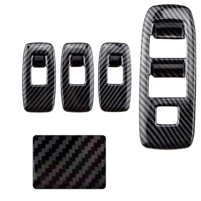 4pcs For Ford Ranger Everest Endeavor 2015 2016 2017 2018 Window Switch Panel Frame Covers Trim Stickers