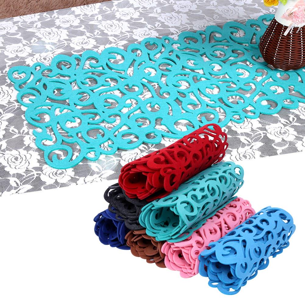 7 цветов, фетровая скатерть прямоугольной формы, скатерти для столовых приборов, настольные коврики, домашние украшения, новинка