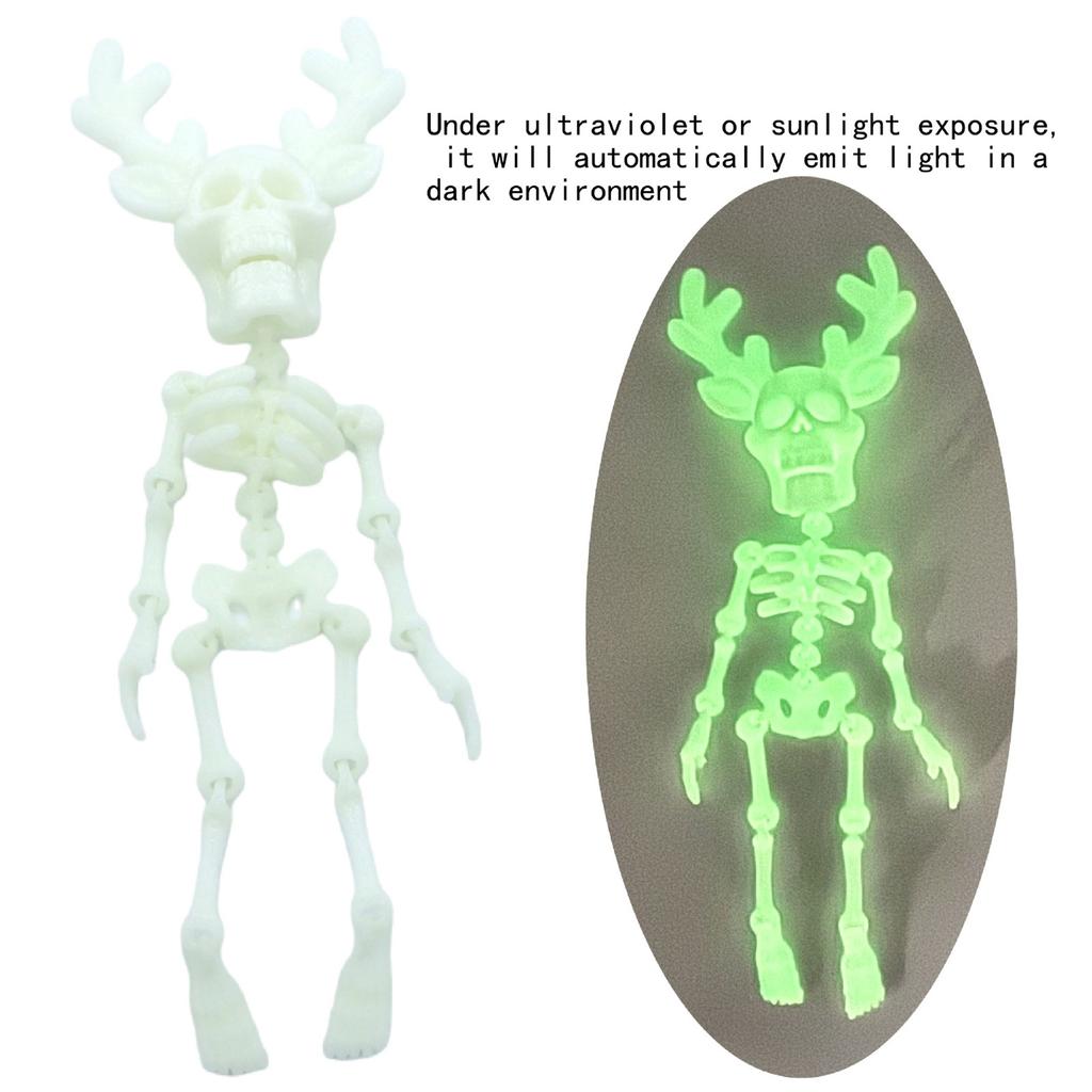 Игрушка-фигурка скелета, напечатанная на 3D-принтере, подарок, поделка