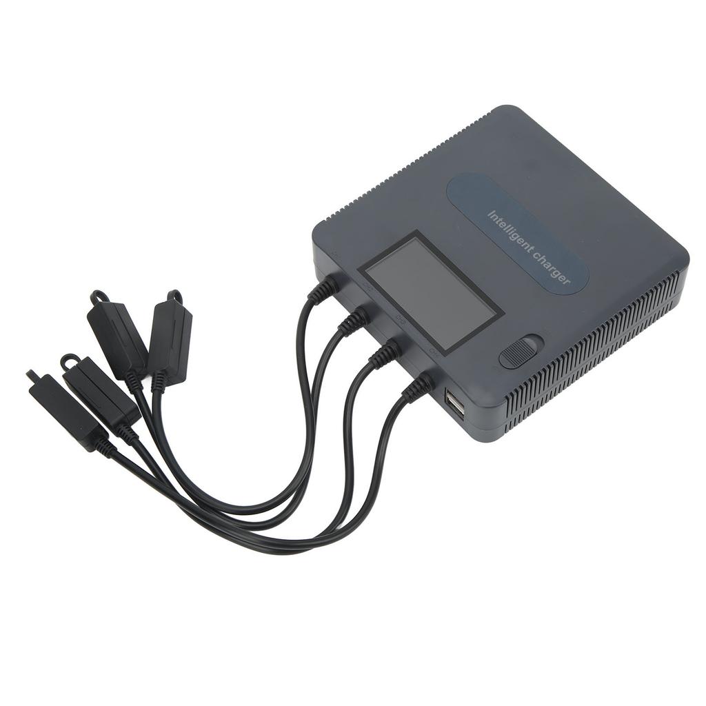 LCD Display Battery Charger Fast Charging Smart Battery Charging Hub for DJI Mavic AIR 2 Mavic AIR 2S UAV Grey 100‑240V