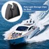 Boat Light Pole Clips Black Pole Light Clamp Clamp For Hook Deck Dock Wall Flashlight Yacht Ship Organization