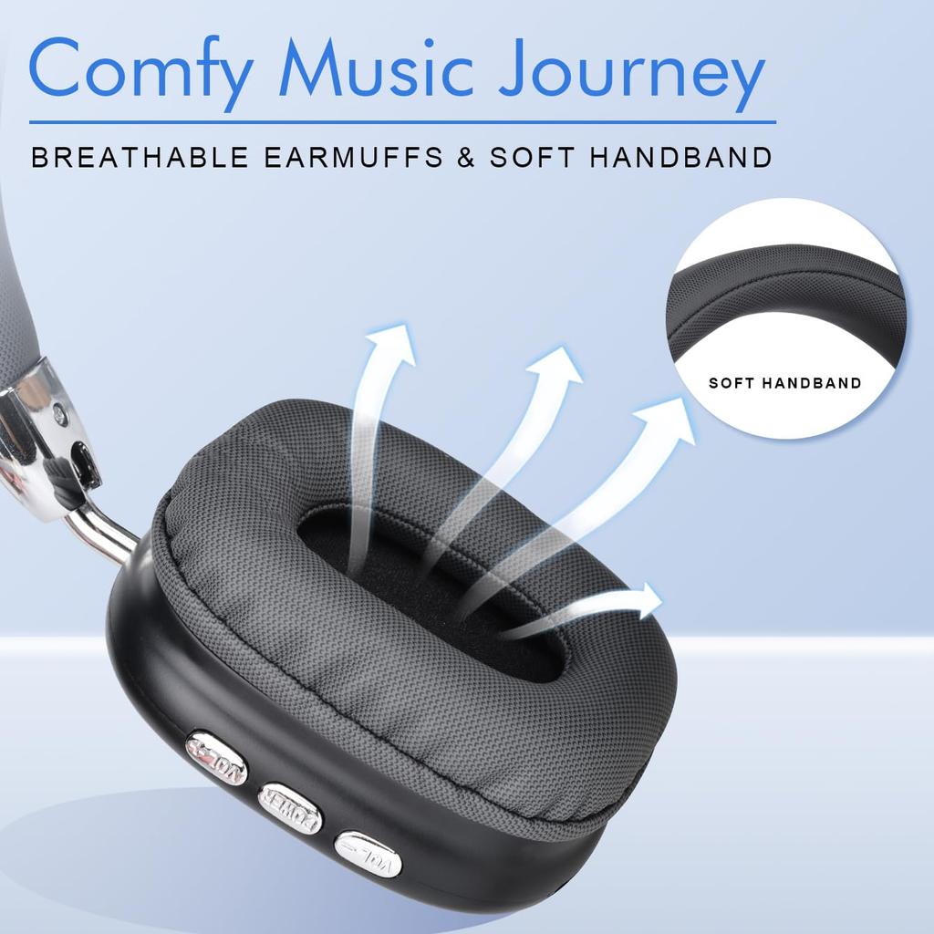 Беспроводная связь Bluetooth Bluetooth совместима со многими закрытыми черными наушниками с утечкой звука, накладными наушниками, наушниками, накладными наушниками, моделями,