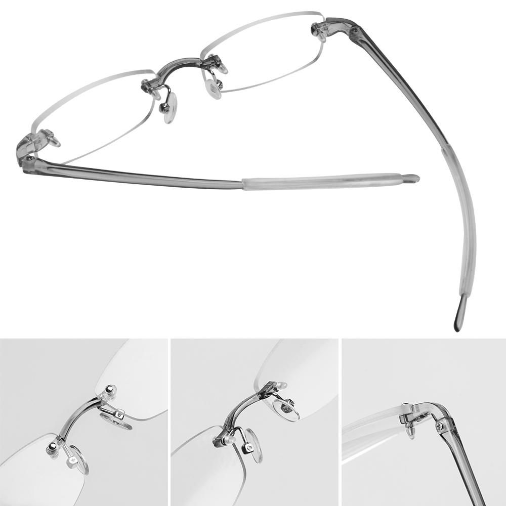 Transparent Grey Ultra Light Resin Metal Reading Glasses Myopia Glasses Eyeglasses Vision Care