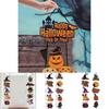 Halloween Door Scene Setter With Paper Pumpkin And Bat For Trickortreat And Party Atmosphere