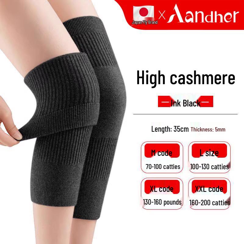 Шерстяные наколенники для согрева суставов - Унисекс для пожилых людей, защита от холода с подогревом для осени и зимы