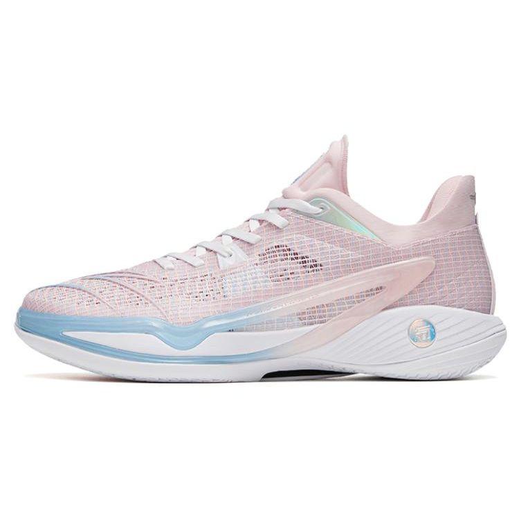 Anta Light Crazy 4 Fruit Pink Non-Slip Durable Low-Top Basketball Shoes Men Sneaker White Blue 112321113-5