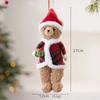 2026 Christmas Decoration News Cute Bear Dolls Pendant Christmas Tree Hanging Oranment Navidad New Year Home Decor Kids Gifts