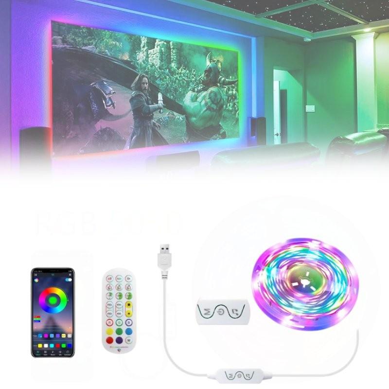 Пульт Дистанционного Управления Bluetooth USB Телевизор Светодиодная Подсветка 3м RGB Изменяющая Цвет Световая Лента