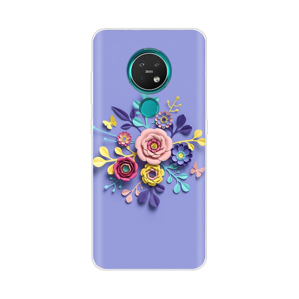 For Nokia 3.4 Back Cover Silicone Phone Case for Nokia 3.4 2020 Case 6.39 inch Flower Funda Coque Capa Bumper Protect Shell Bag