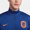 Nike Спортивный костюм Netherlands Strike, удобный спортивный повседневный футбольный комплект, мужской спортивный костюм, синий, оранжевый FJ2345-455