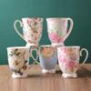 Кружка Цветок Кофе Молоко Вода Керамические Кружки Чашка Офис Винтажные Принадлежности