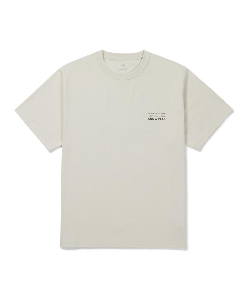 SNOWPEAK APPAREL Графическая футболка с коротким рукавом «Элементарный баланс» (S26Fubts40) слоновая кость