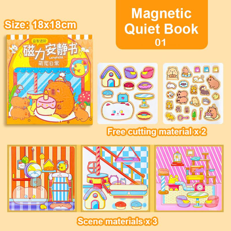 Капибара Магнит на холодильник Мультфильм Игра Книга День рождения Мероприятия Справочник Тихая Книга Целый Детский Декоративный