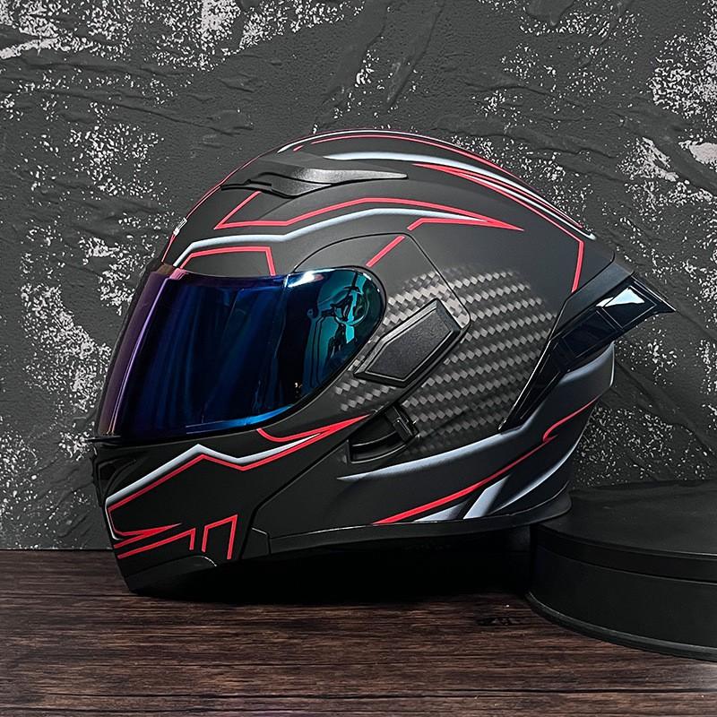 JIEKAI Modular Flip-Up Motorcycle Helmet Men Women ABS Full Face With Dual Visor Scooter Bike Riding