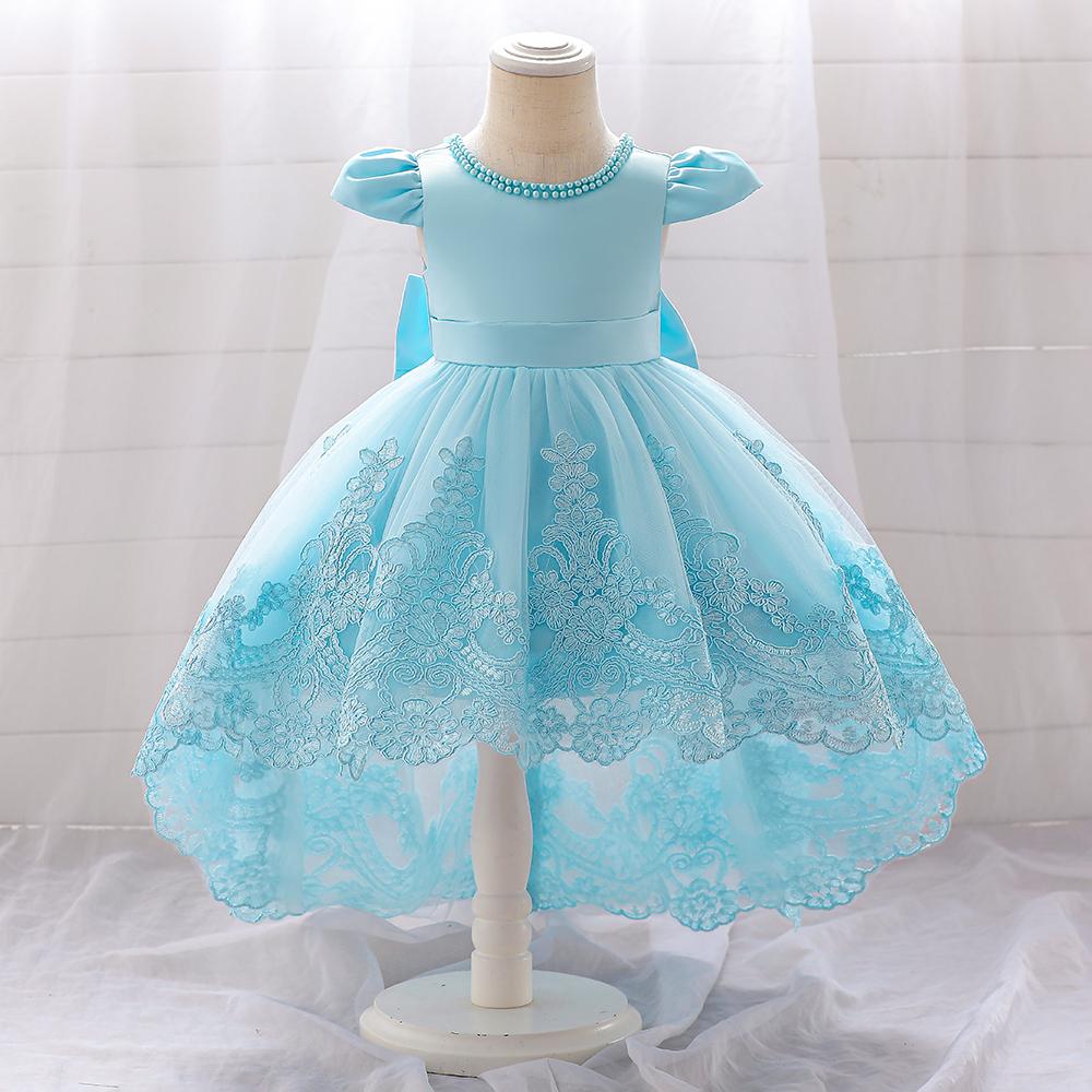 Baby Girl Dress Big Bow Newborn Baptism Beading White Princess Dresses for Baby 1st Birthday Infant Party Dress Christening Gown