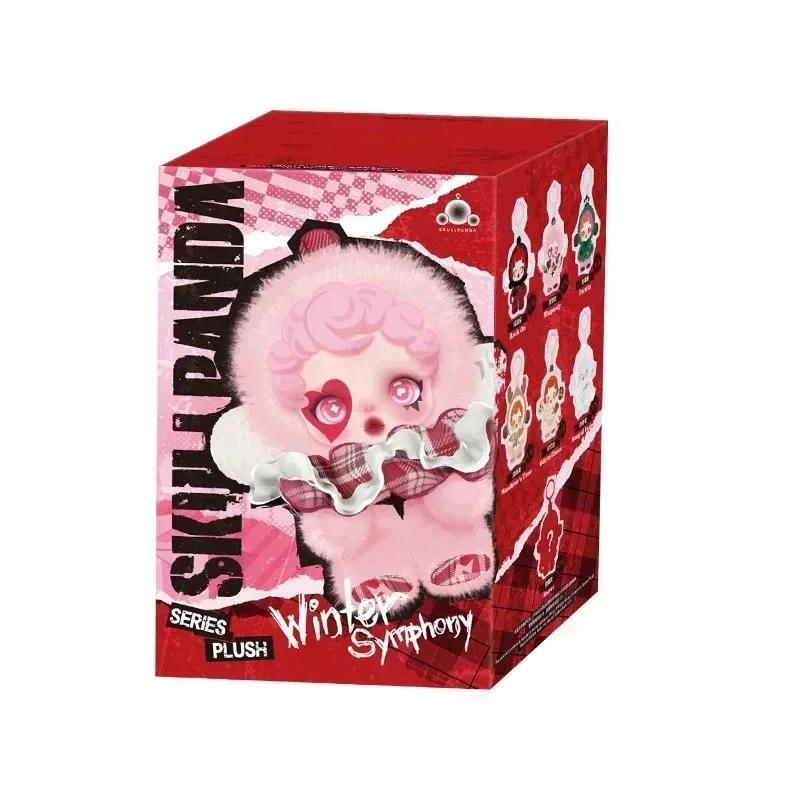Новая подлинная Skullpanda Winter Symphony Series Blind Box Vinyl Face Doll Cute Action Figure Backpack Cushion Christmas Gift
