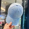 Джинсовая Бейсболка в стиле Хип-Хоп для Женщин Мужчин Однотонная Snapback Регулируемая Кепка от Солнца JK Однотонная Y2K Корейская Девушка Папа Тракер Кепки CLE