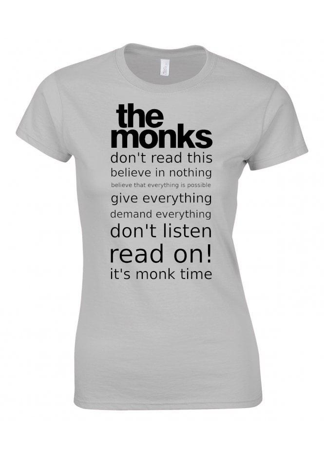 Monks Tshirt 60s Garage Rock Band Tee Stooges 13th Floor Elevators Sonics Mc5