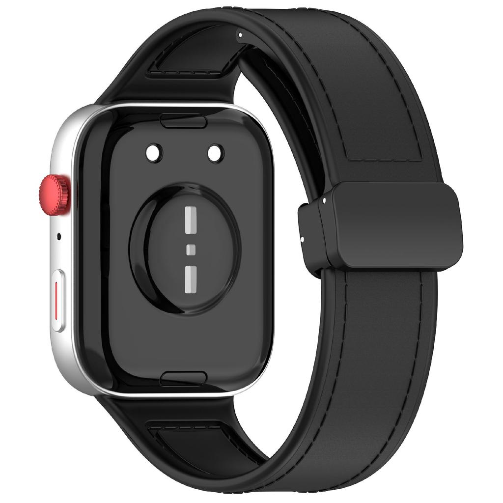 Для Huawei Watch Fit 3 Ремешок для часов Магнитная застежка Кожаный ремешок из силикона с металлическим коннектором