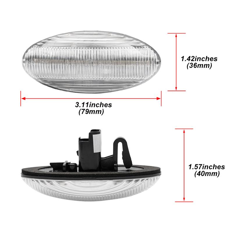 For Peugeot 107 108 206 307 SW CC 407 607 1008 Partner Citroen C1 2 3 4 5 Xsara For Toyota Aygo Dynamic Led Side Marker Blinkers
