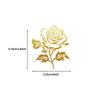 50PCS Gold Flower PET Sticker Aesthetic Decoration Scrapbooking DIY Hand Accounting Stationery Supplies