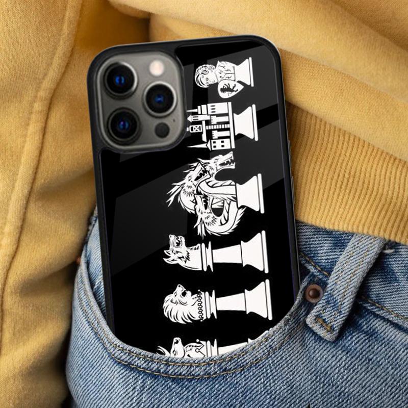 Мягкий чехол для телефона с рисунком шахматной доски для iPhone 17 Air 16e Pro max 15 Pro 13 14 Plus 11 12 MagSafe Магнитный Coque