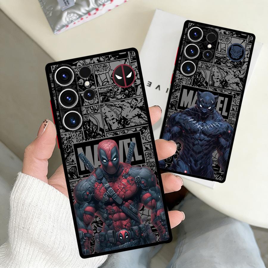 Marvel Дэдпул Человек-паук Funda Чехол для телефона для Samsung Galaxy S26 S25 Ultra S20 S24 Plus S22 Note 20 10+ S21 S23 FE