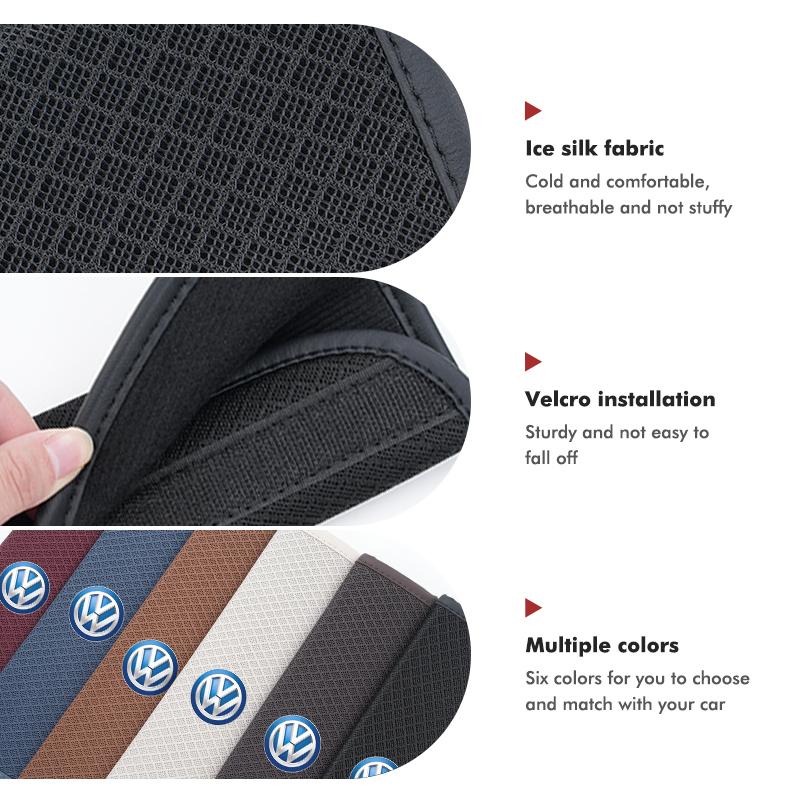 Ice Silk Car Seat Belt Pad Safety Strap Shoulder Cover PI38 Soft Mat For Volkswagen VW Scirocco Jetta Beetle Golf 4 5 6 Passat Polo