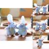 Adorable Plush Rat Keychain Soft Pp Cotton Stuffed Animal Toy Cute Bag Charm