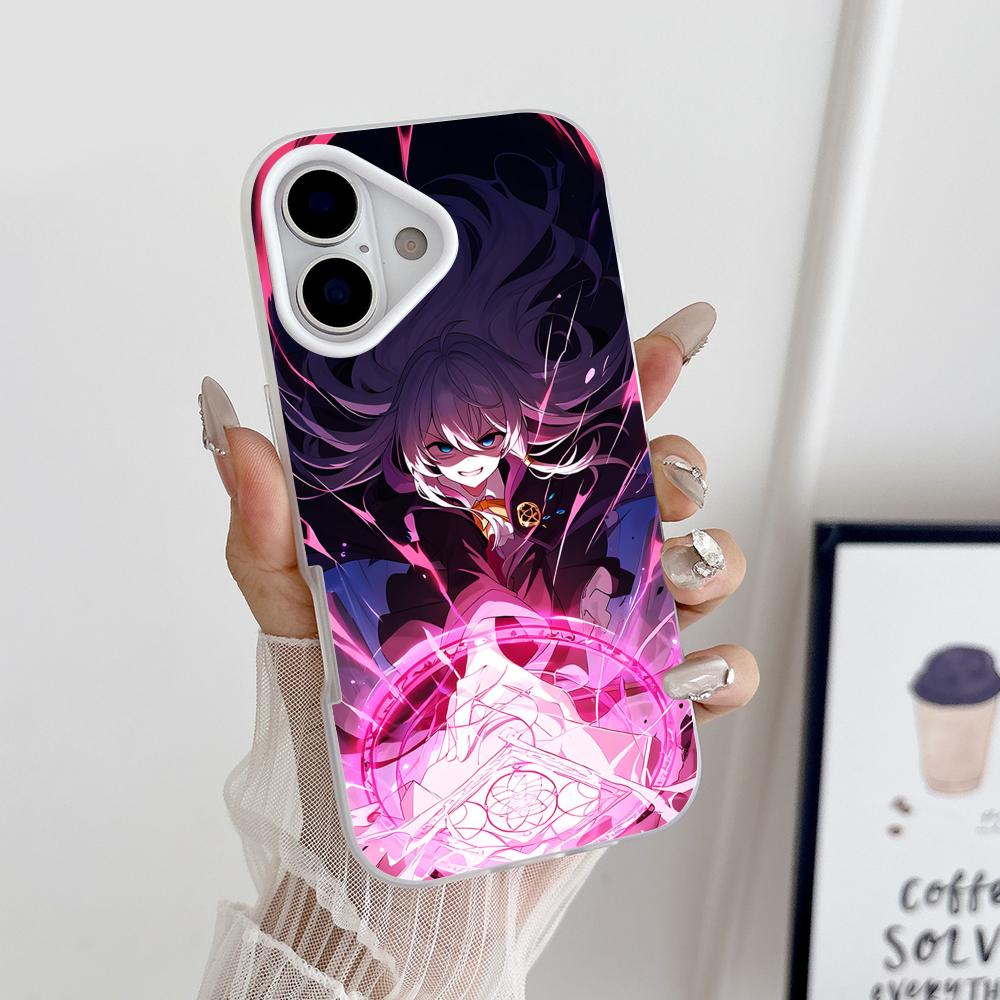 Чехол для мобильного телефона Wandering Witch Elaina Jelly Двухслойный Белый для iPhone 17 16 15 14 13 12 11 Air Pro Max Plus Защитный