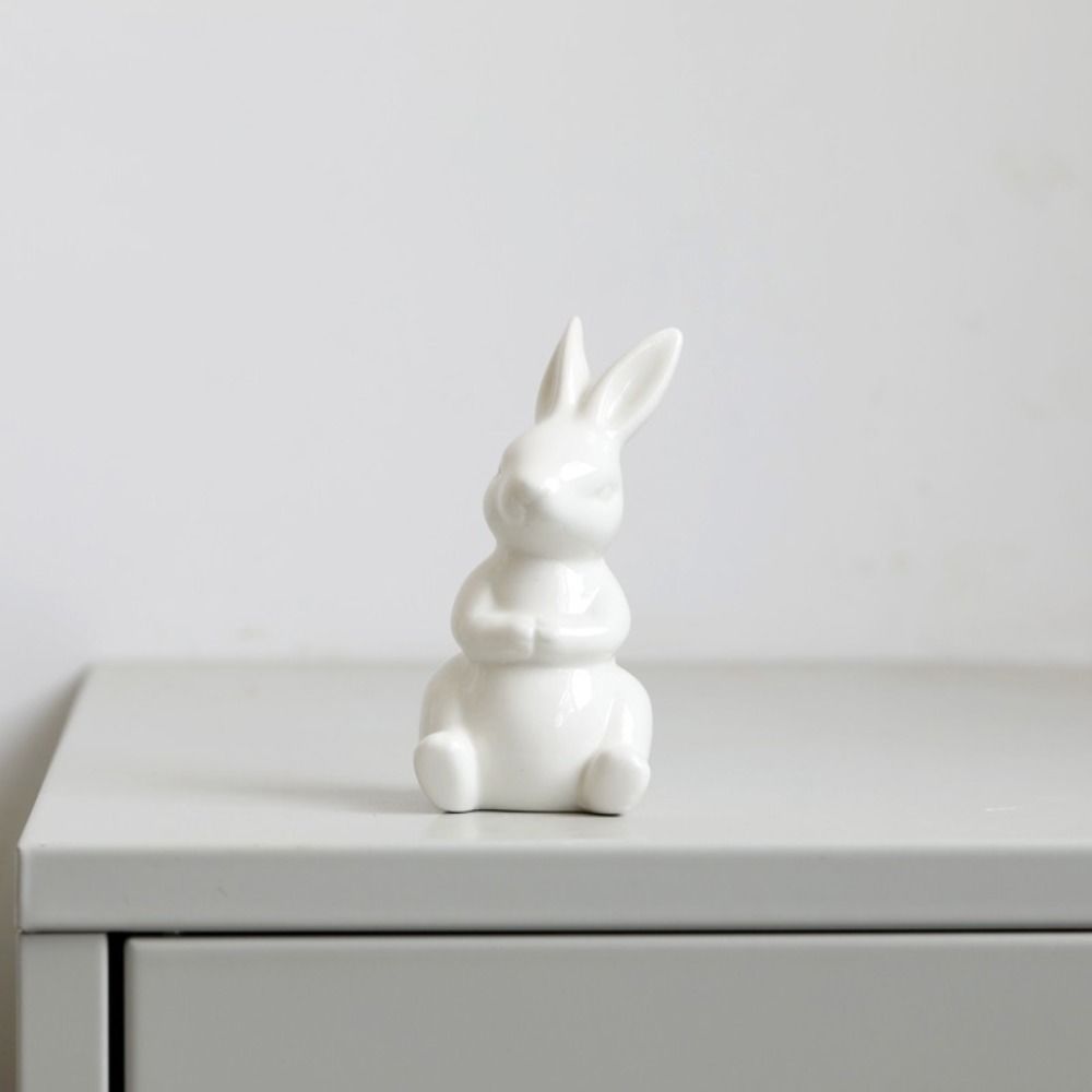 Милая фигурка кролика, мини-модель кролика, скандинавский стиль, статуэтка кролика, новый год