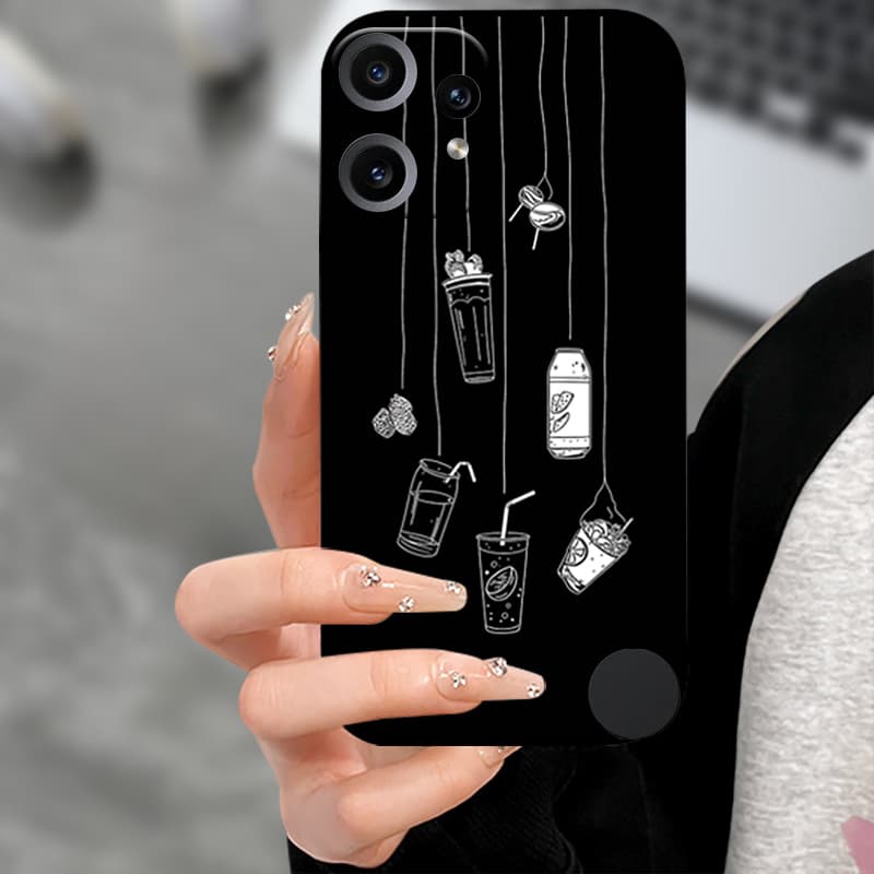 Capa For CMF Phone 2 Pro Case Soft TPU Silicone Camera Protector Back Cover For Nothing CMF Phone 2 Pro Cases Black Back Bumper