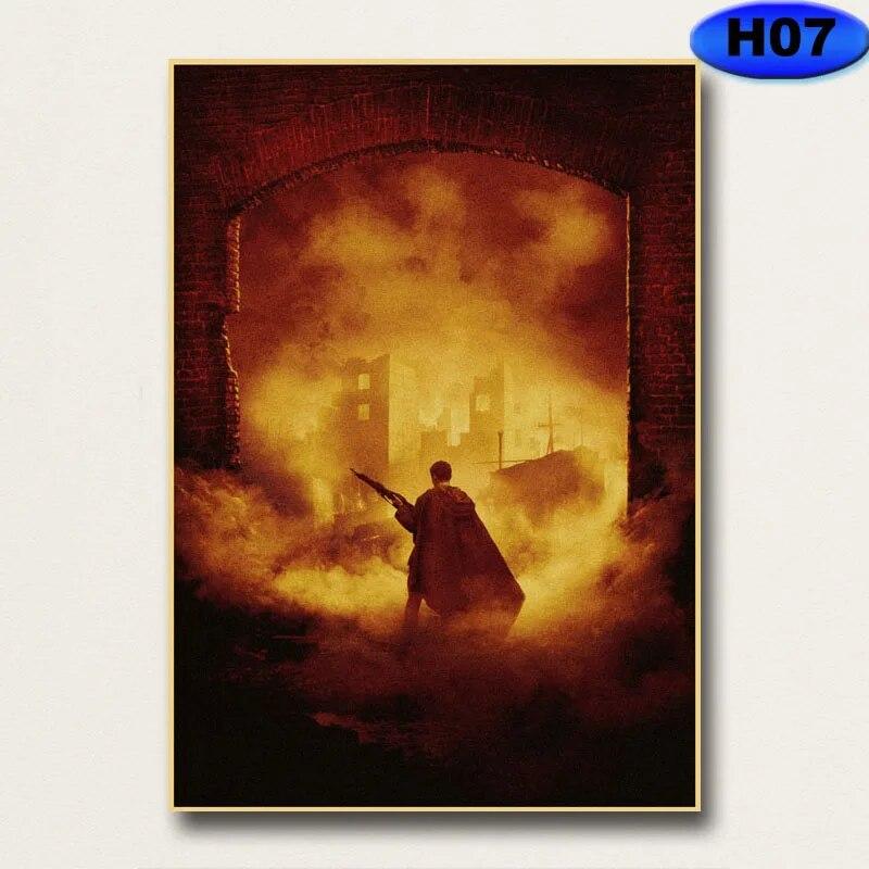 Домашний декор, коллекция классических фильмов, постеры в стиле ретро, ​​принты на крафт-бумаге, настенная роспись, украшение для гостиной, живопись