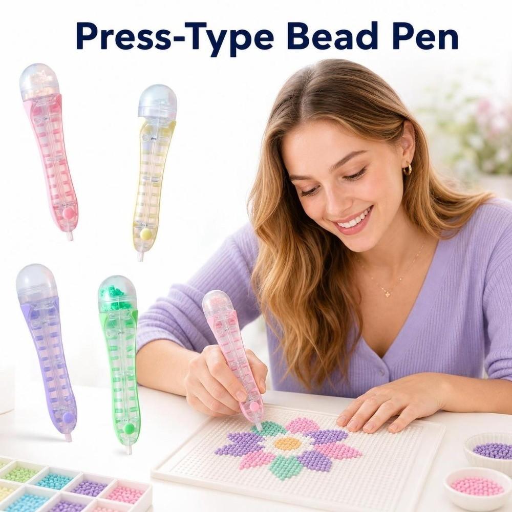 Efficient Bead Placement Pen Automatic Perler Bead Dispenser Fuse Bead Pen Beading Project