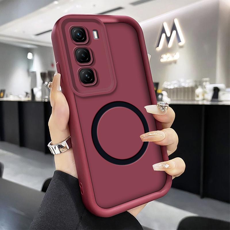 Чехол для телефона Infinix Hot 60 Pro Plus Hot 60i Hot 60 5G, противоударный, из мягкого силикона, защитная крышка с наклейкой-магнитным кольцом