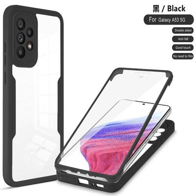 Чехол для телефона с полной защитой на 360 градусов для Samsung Galaxy A23 A25 A30 A51 A52 A53 A71 A72 A82, противоударный прозрачный двусторонний чехол из ТПУ