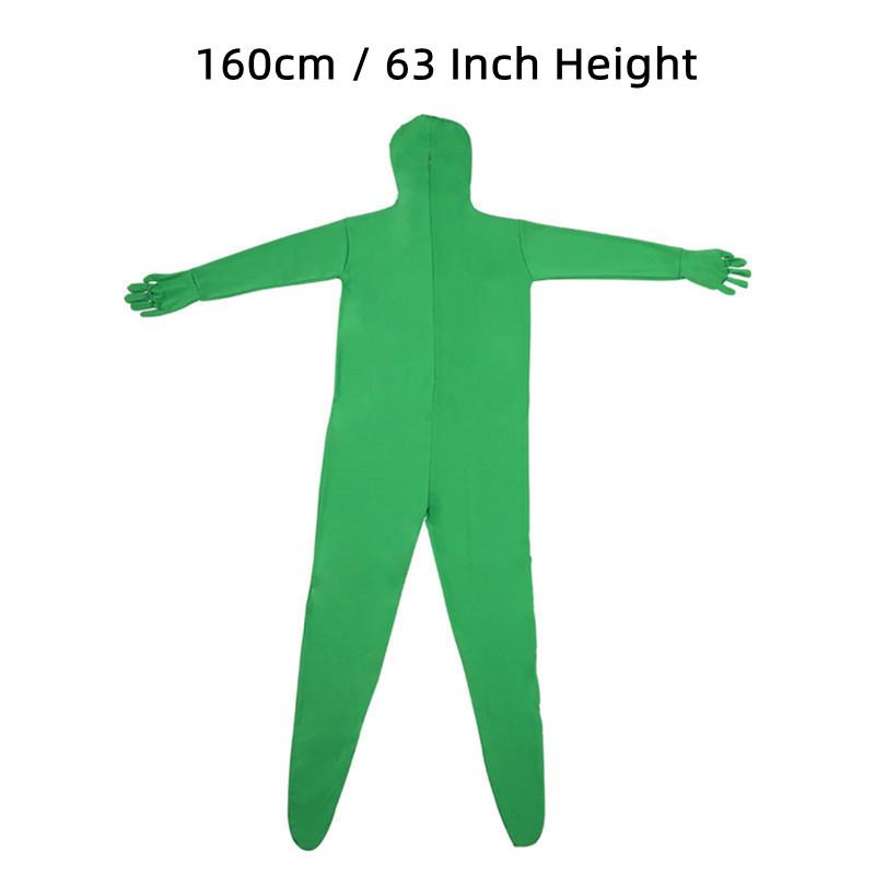 Full Bodysuit Skin Photo Stretchy Body Green Screen Suit Video Chroma Key Comfortable Invisible Effect Photography Accessory