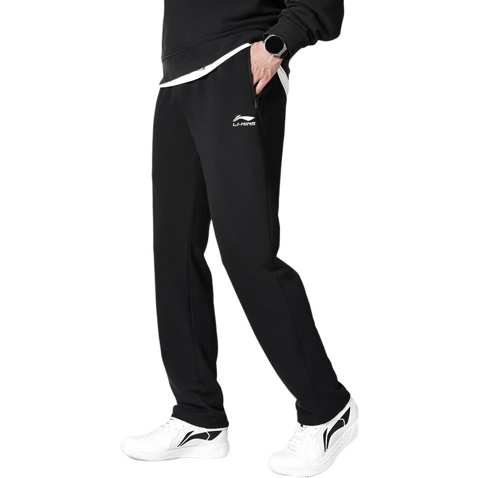 Li Ning Повседневные брюки мужские черные AYKT391-1