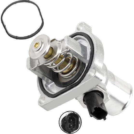 BOXI 96984104 Thermostat Housing Assembly w/Gasket Fit 2009-2011 for Chevy Aveo Aveo 5/2011-2016 for Chevy Cruze / 2013-2018 for Chevy Sonic/for