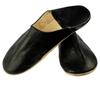 Round Toe Leather Slippers Babouche for Women: Comfort, Long-lasting Elegance, Aritsanal Colors Black